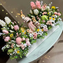 Arranjo temático Páscoa para decoração - 40 x 20 x 17