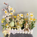 Arranjo temático Páscoa para decoração - 35 x 20 x 19